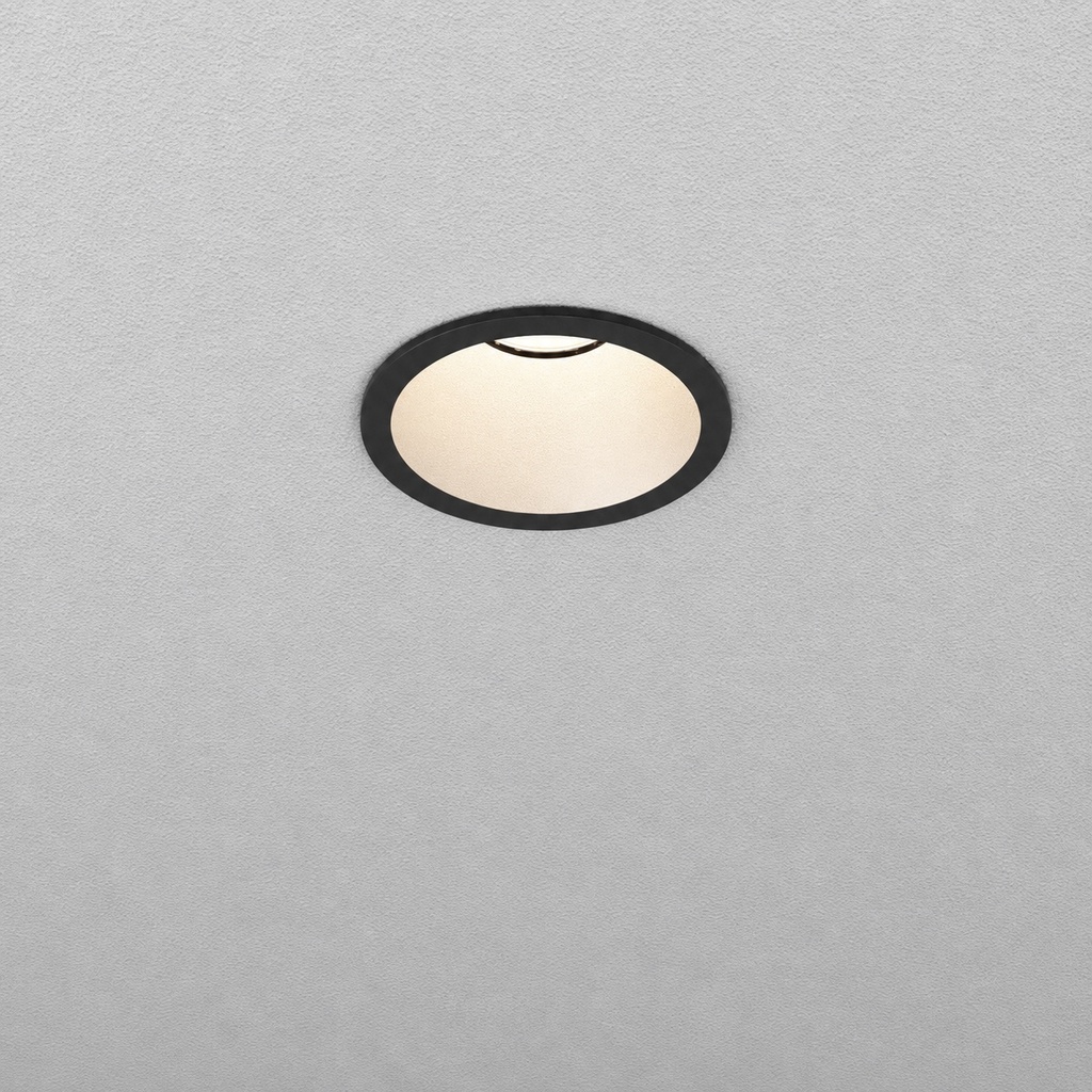 [AQ38051-M927-WB-00-12] Hollow 8 LED Einbauleuchte (2700K, schwarz, Ein/Aus)