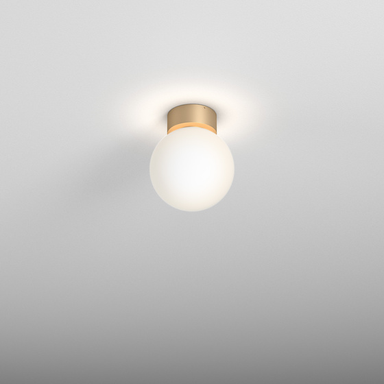 [AQ47000-L927-PW-00-19] Modern ball simple midi IP Deckenleuchte (gold, 2700K, niedrig)