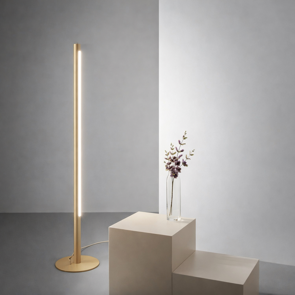 [AQ26551-L927-D9-00-19] Thin tube 150 Stehleuchte (On/Off, gold, 2700K, niedrig)