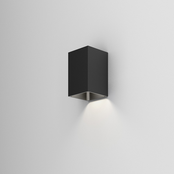 [AQ26542-M922-WB-PH-12] Vip square Außenwandleuchte (2200K, schwarz)