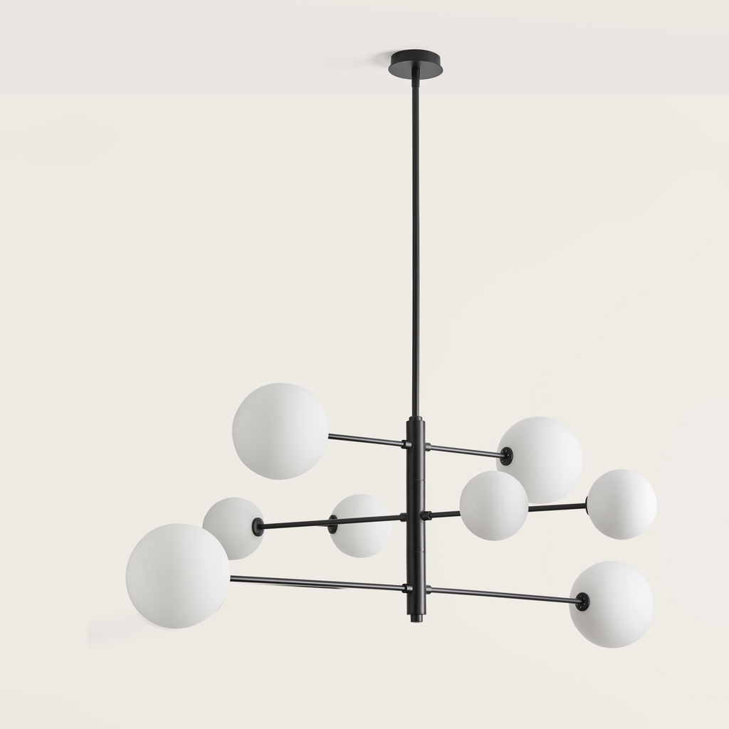 [ARC12148NEGOPAL] Atom Hängeleuchte (schwarz)
