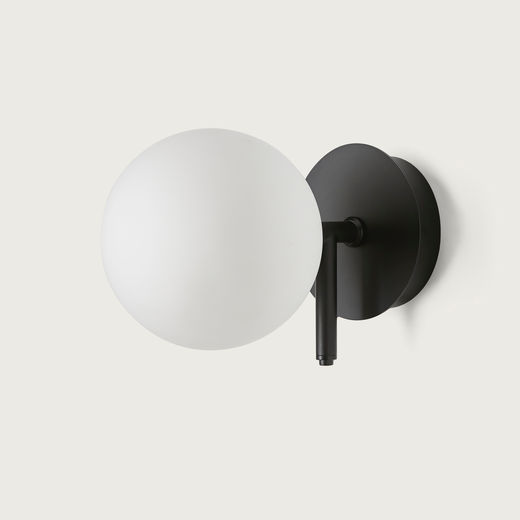 [ARA1214NEGOPAL] Atom Wandleuchte (schwarz)