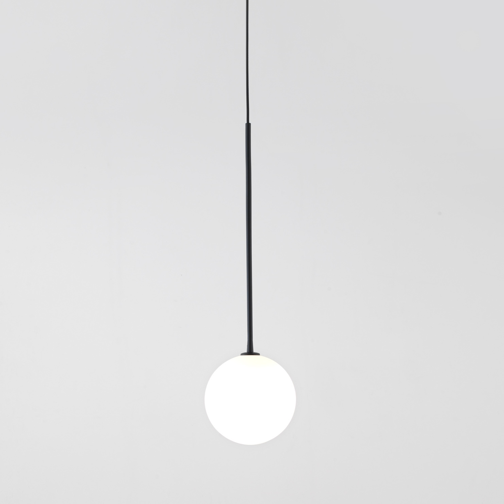 [ARC1215NEGOPAL] Ball Hängeleuchte (schwarz)